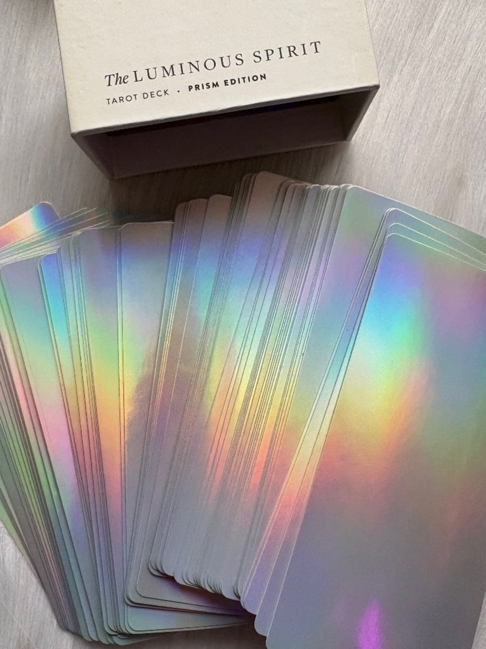 The Luminous Spirit Tarot Deck, Prism Edition, Holographic cards, Labyrinthos